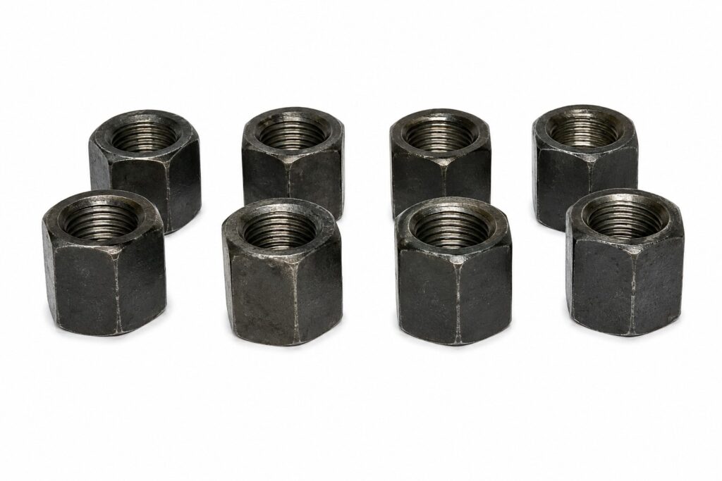 leaf spring u bolt deep nut kit – 1" 14, grade 8 (8 pack)