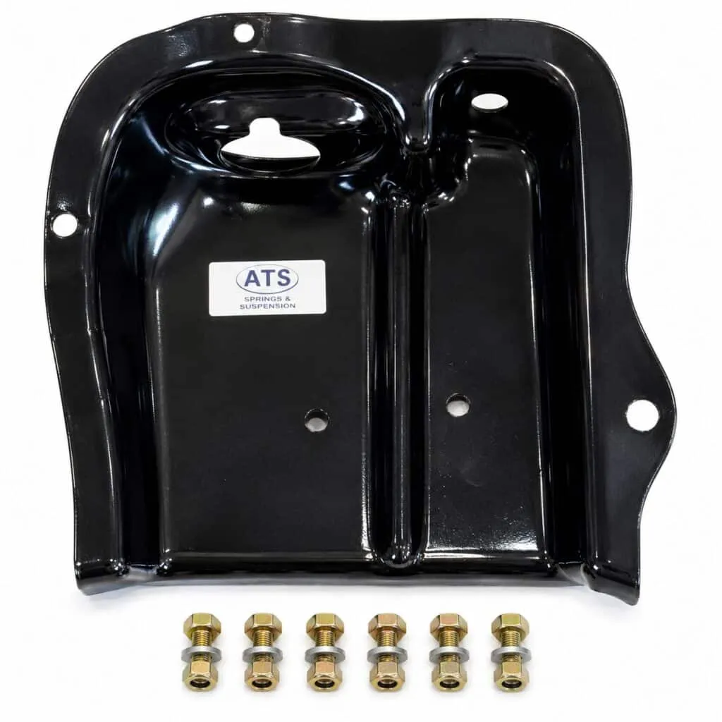bt blj ford bronco front coil spring/shock tower kit – left side single shock (1980–1996)