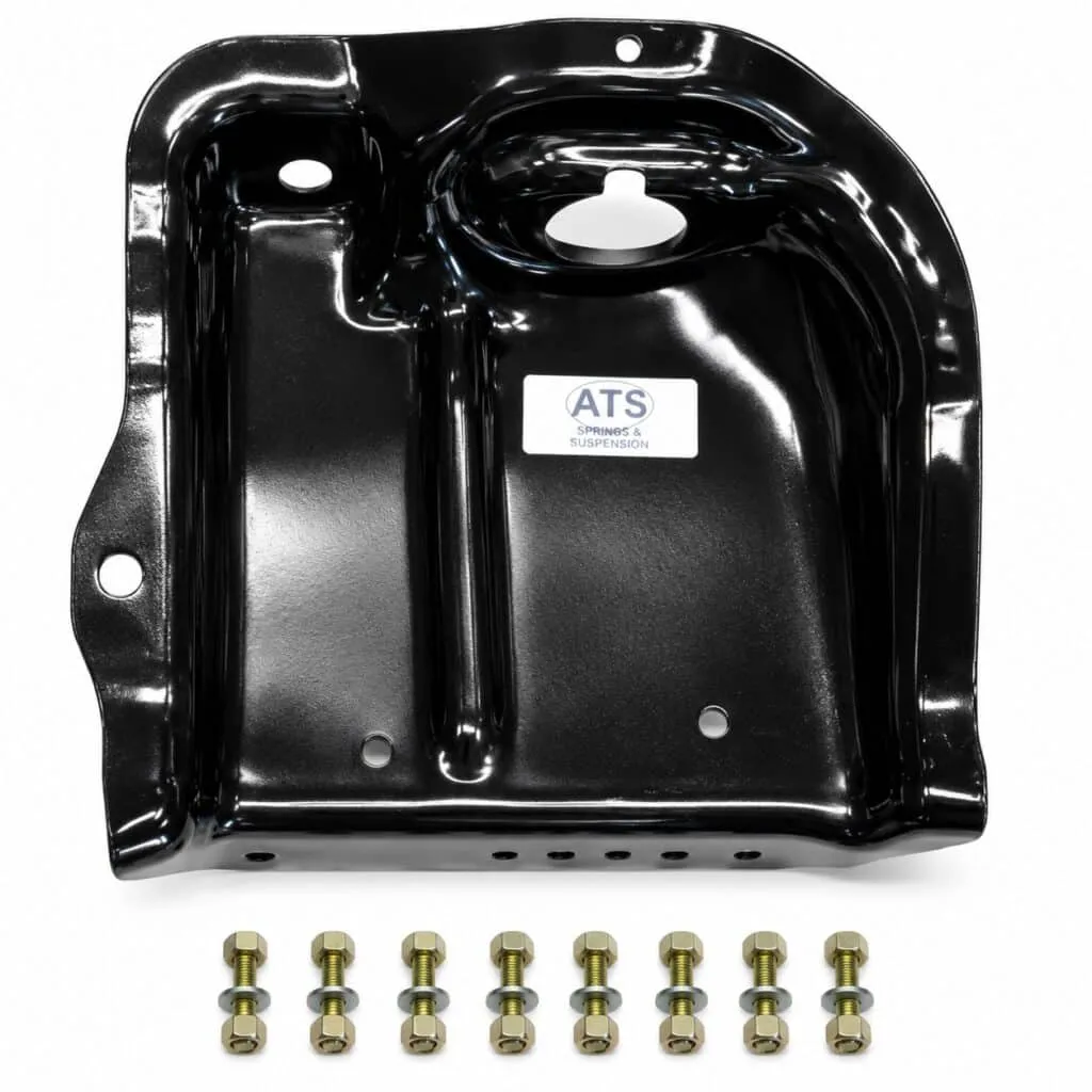 bt bre ford bronco front coil spring/shock tower kit – right side single shock (1980–1996)