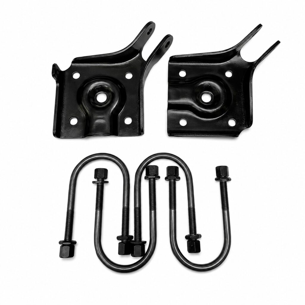 btxplate 2mbwk ford explorer rear lower u bolt plate kit – 6 3/4" u bolts – explorer / sport trac / mountaineer (1991–2006)