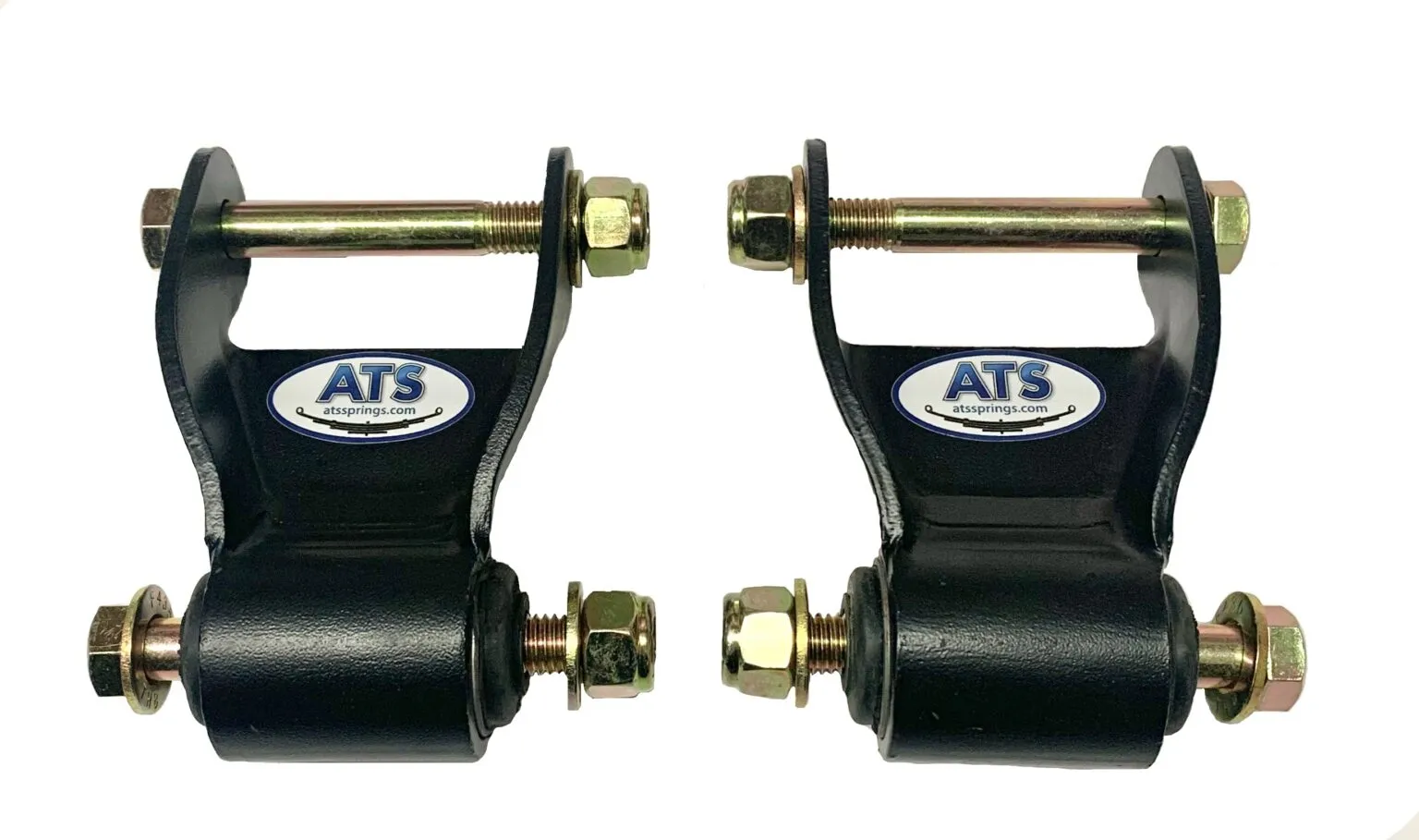 RockJock YJ Boomerang Leaf Spring Shackles Rear W/ Urethane Bushings HD Greasable Bolts Pair Ce 9081 - View #9
