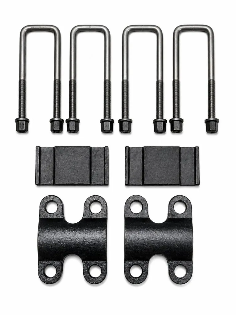 chevy leaf spring upper and lower saddle & ubolt kit 5/8" x 14 1/2" ubolts**free shipping**