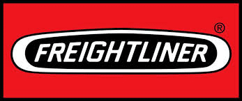 Freightliner logo on red background