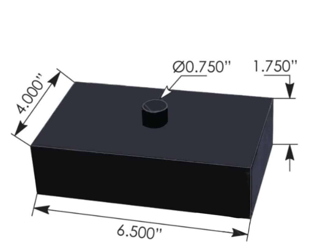 srb4175 spring riser block – 6 1/2" x 4" x 1 3/4"